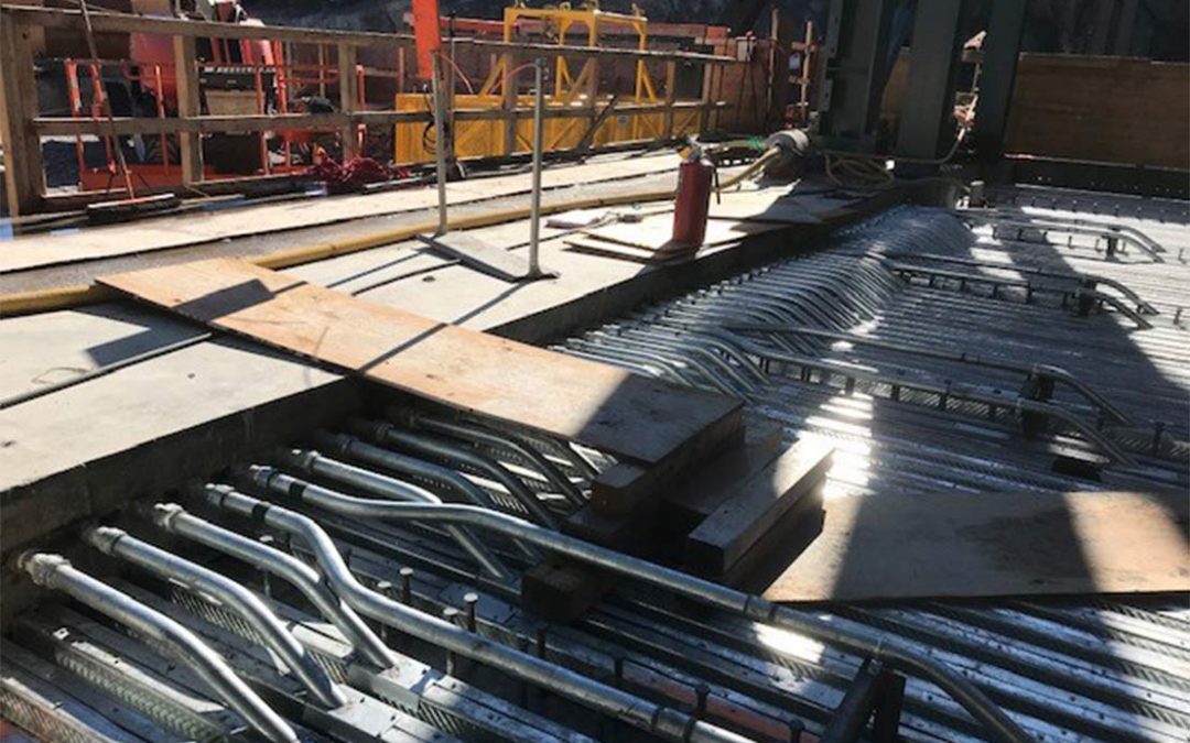 Bétonnage centrale Rom4 et travaux connexes